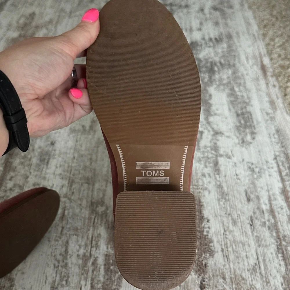 TOMS Esme Burnt Henna Leather Ankle Boots - Picture 11 of 12